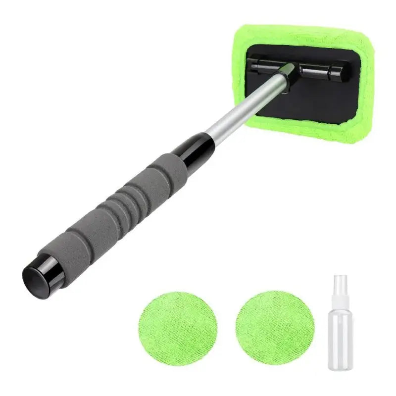 Escova para limpeza de vidros de automóveis (2 microfibras incluídas)