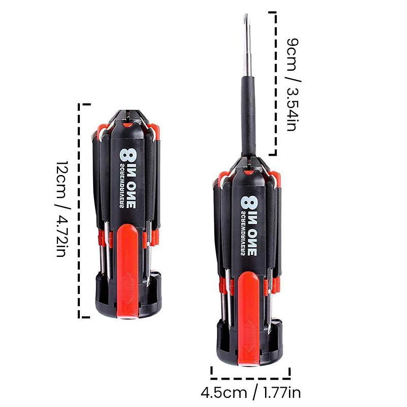 8-in-1 Multi-Tool Screwdriver with LED