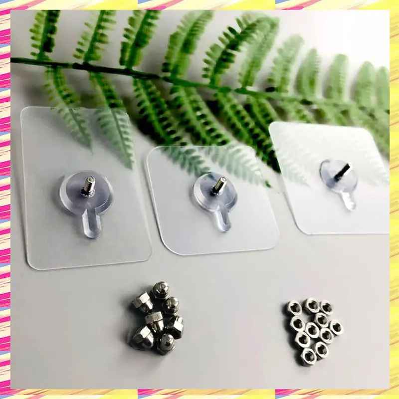 Free Wall Mounting Transparent Hook (20 pcs)